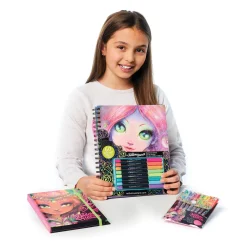 Black Pages Coloring Book Kids Diy & Activities