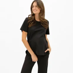 Tops>Bella Maternite T-shirt Black