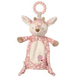 Teething Toys>Douglas Blanket Teether Pink Fawn