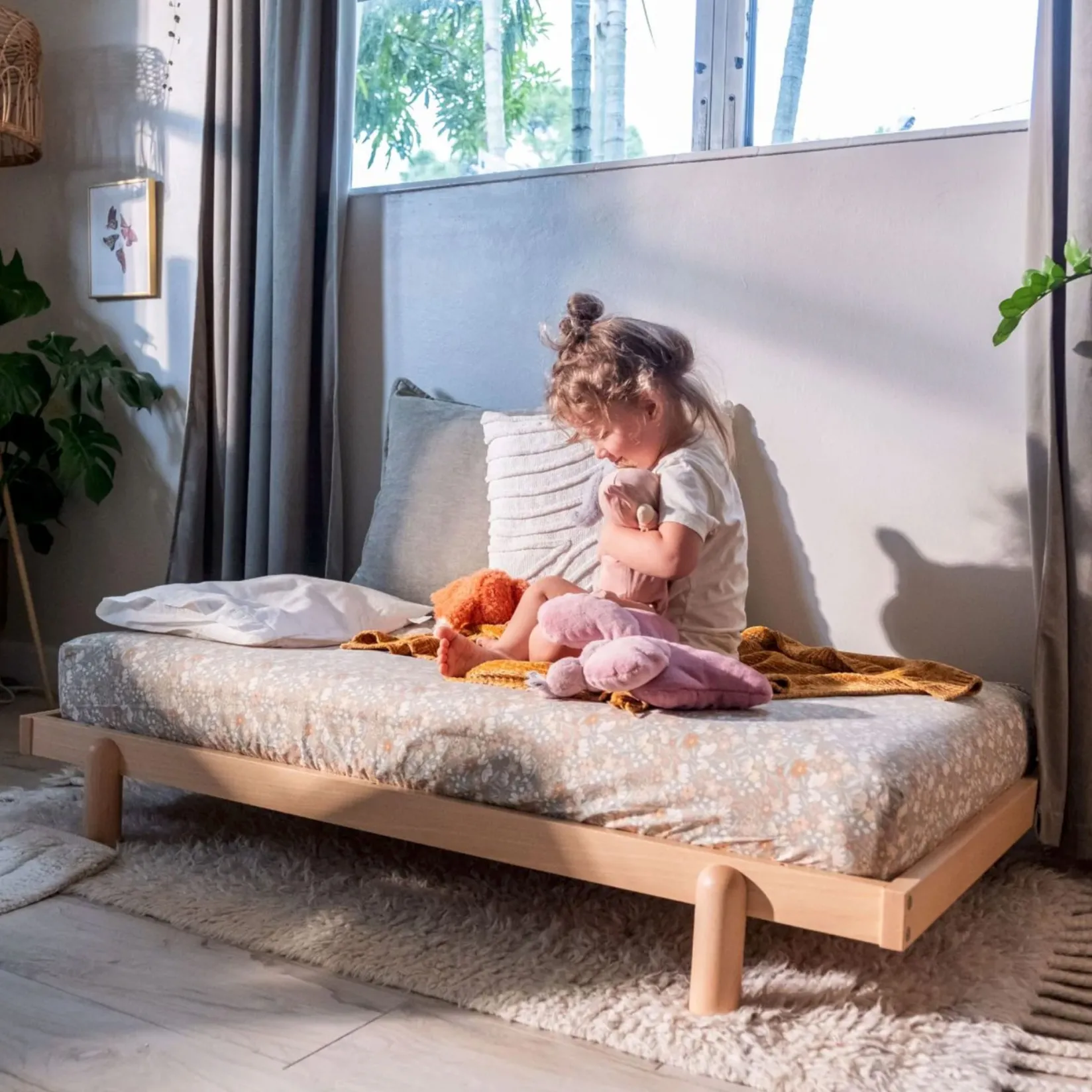 Cribs & Mattresses|Cribs & Mattresses>Dadada Baby Bliss 4-In-1 Convertible Crib - White/Natural