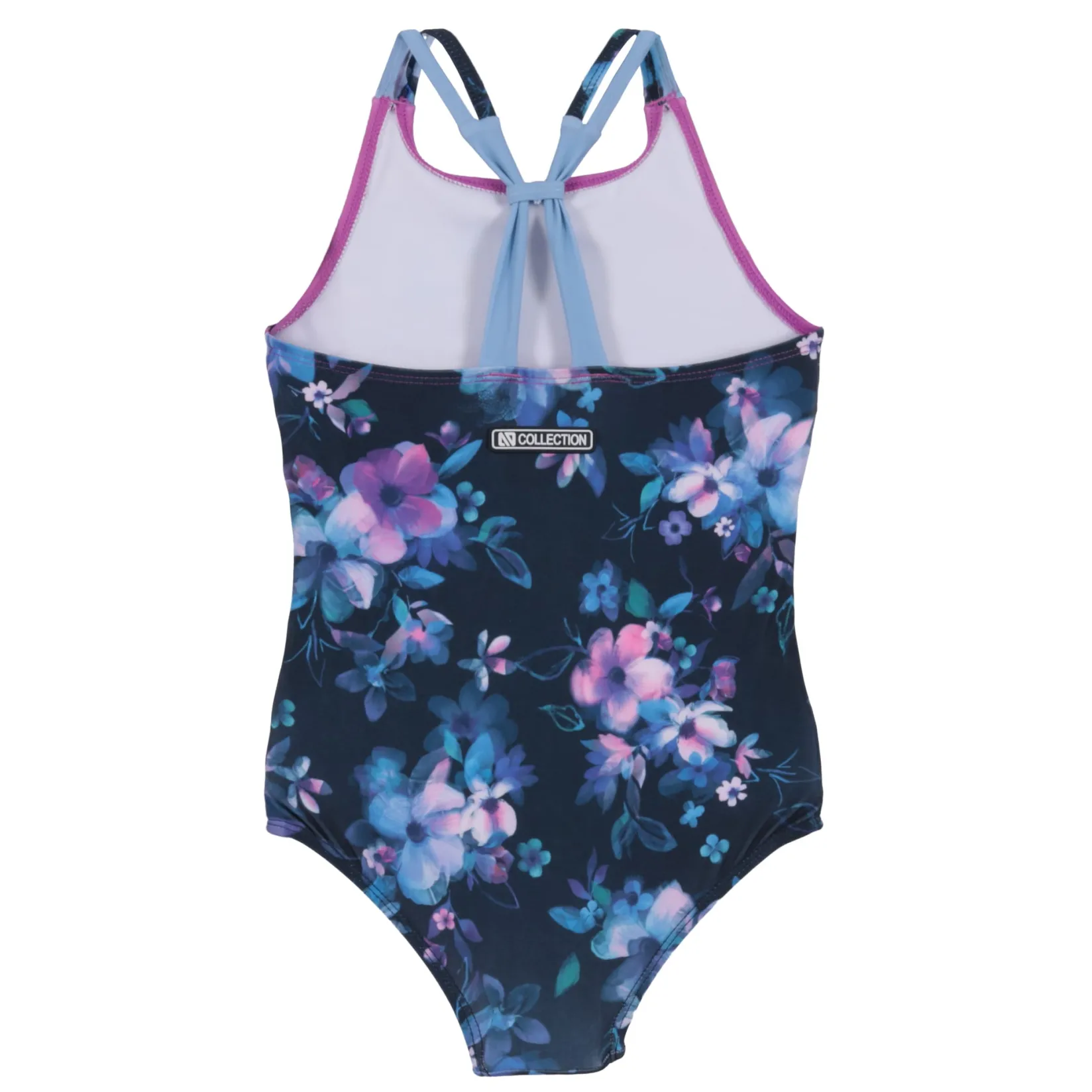 Swimsuits>Nano Blossom Swimsuit 3-14 Navy