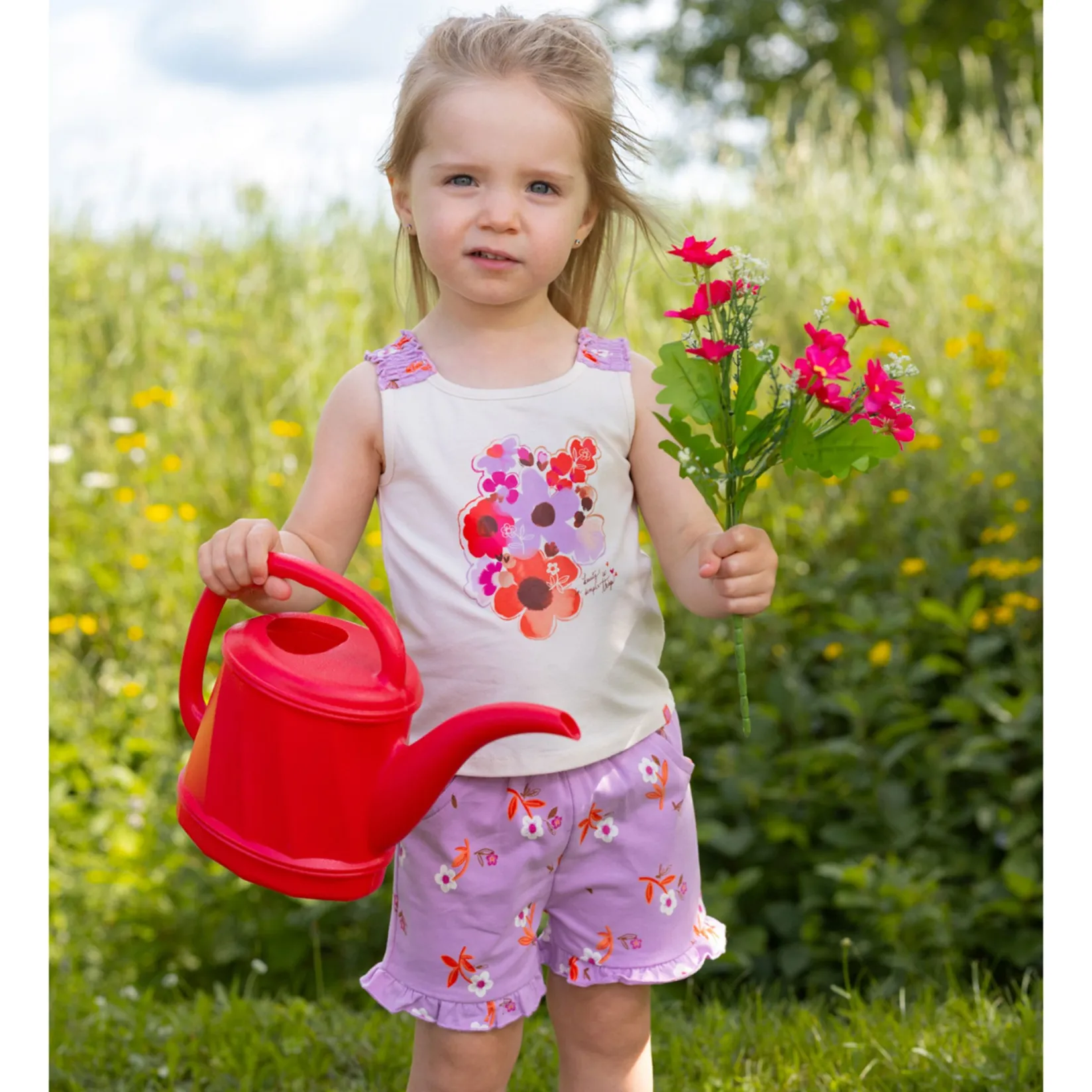 Dresses, Skirts & Outfits>Nano Blossom Tank Top Set 6-24m Ivory