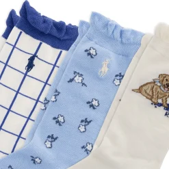 Hot Blueberry Dog Socks (3) 4-11y Kids Socks|Underwear & Socks