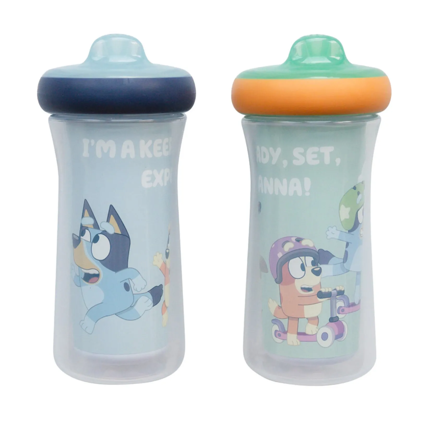 Hot Bluey Insulated Sippy Cup 9oz 2-Pack Kids Breastfeeding|Tableware
