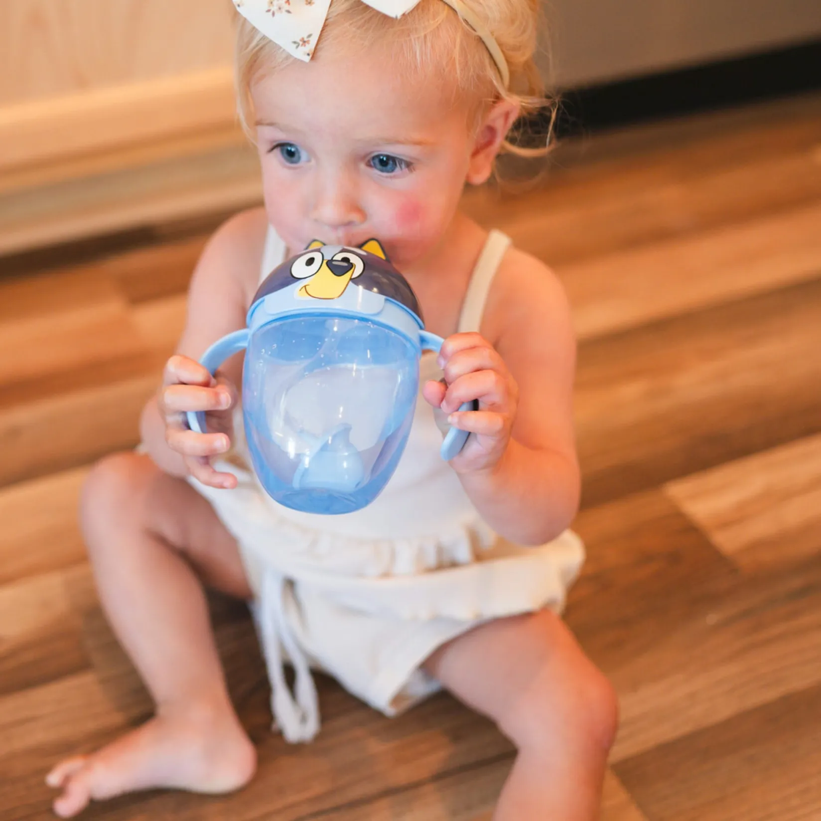 Hot Bluey Weighted Straw Trainer Kids Tableware|Plates & Placemats