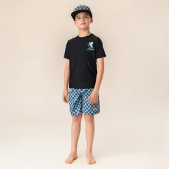 New Board Checkers Swimsuit 2-12 Kids/BOY Swimsuits