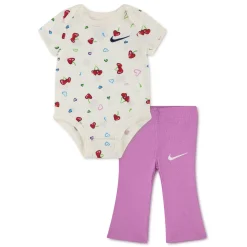 Dresses, Skirts & Outfits>Nike Bodysuit Legging Set 0-9m Pink
