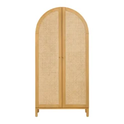 Discount Bondi Cane Armoire - Honey Storage Furniture