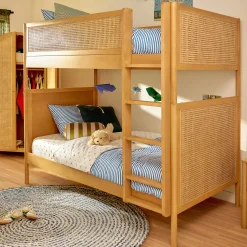 Twin, Full & Queen Beds>Babyletto Bondi Cane Convertible Bunk Bed - Honey