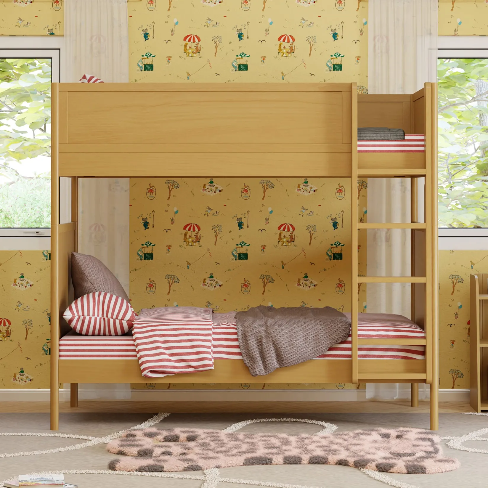 Twin, Full & Queen Beds>Babyletto Bondi Convertible Bunk Bed - Honey