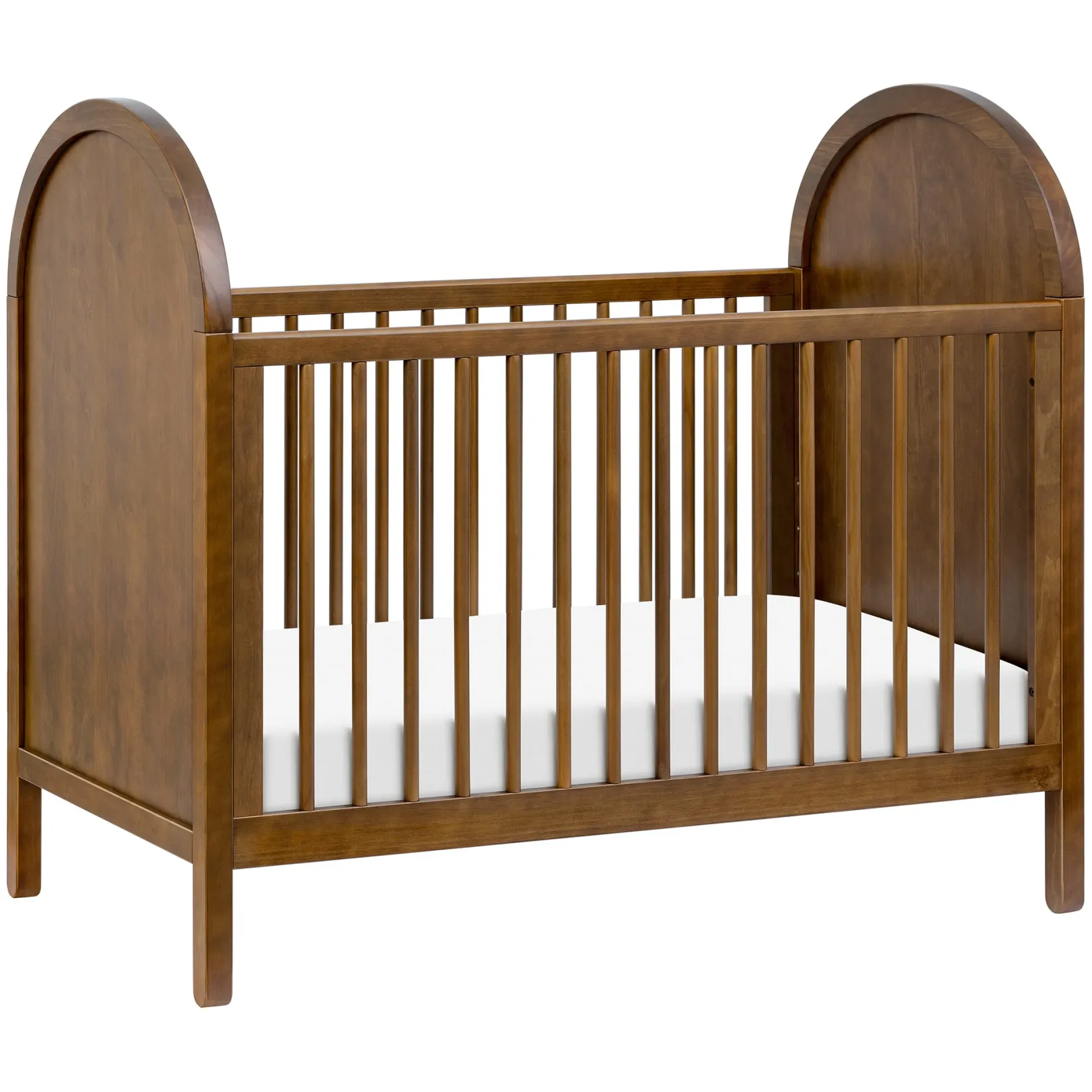 Cribs & Mattresses|Cribs & Mattresses>Babyletto Bondi 3-in-1 Convertible Crib with Toddler Bed Kit - Walnut Natural