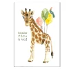 Greeting Cards|Party Supplies>STÉPHANIE RENIÈRE ILLUSTRATION Bonne Fête Girafe Wish Card