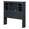 Twin, Full & Queen Beds>South Shore Bookcase Twin Headboard - Aviron Blueberry