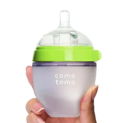 Bottles & Nipples|Breastfeeding>Como Tomo Bottle Squeezable 4oz - Green