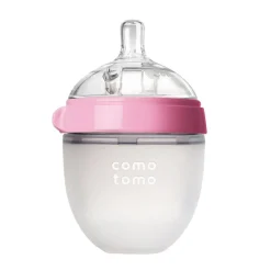 Bottles & Nipples|Breastfeeding>Como Tomo Bottle Squeezable 4oz - Pink
