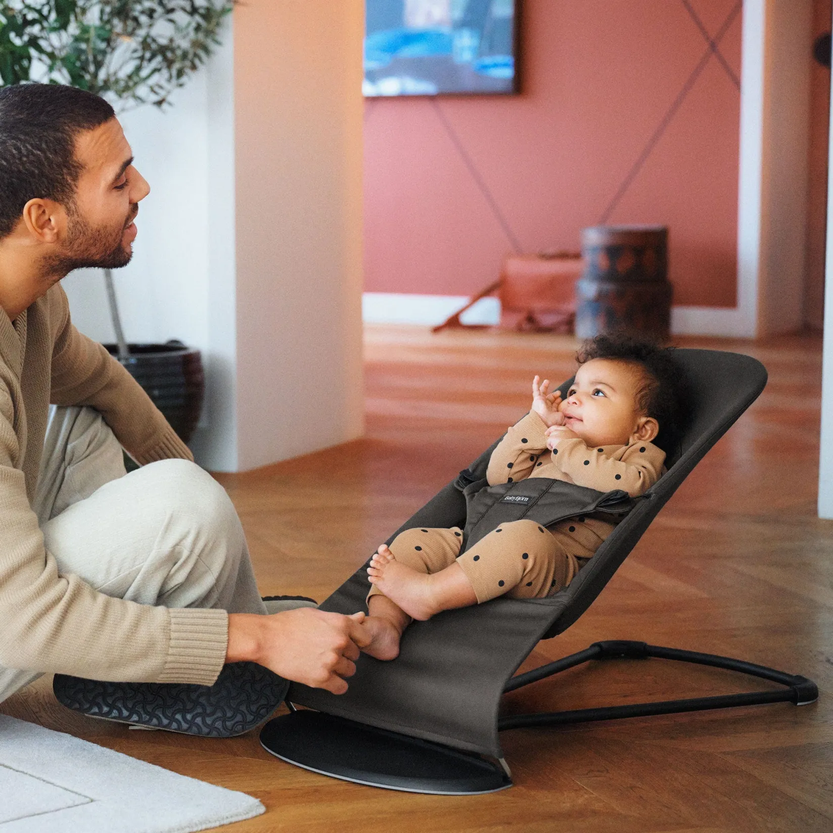 Sale Bouncer Balance Soft - Dark Grey Swings & Rockers