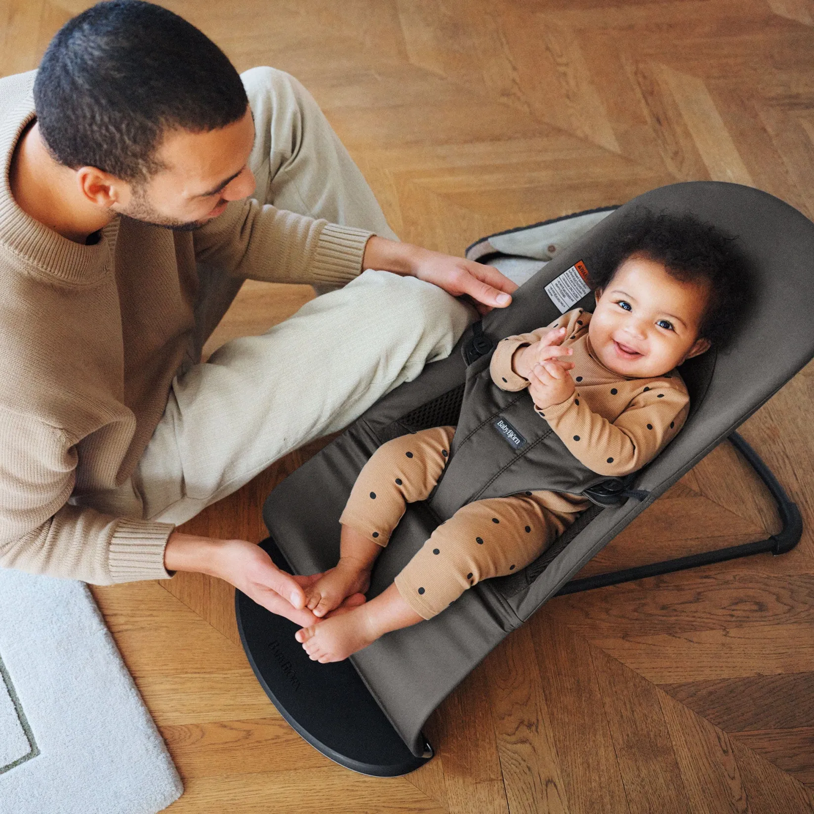 Sale Bouncer Balance Soft - Dark Grey Swings & Rockers