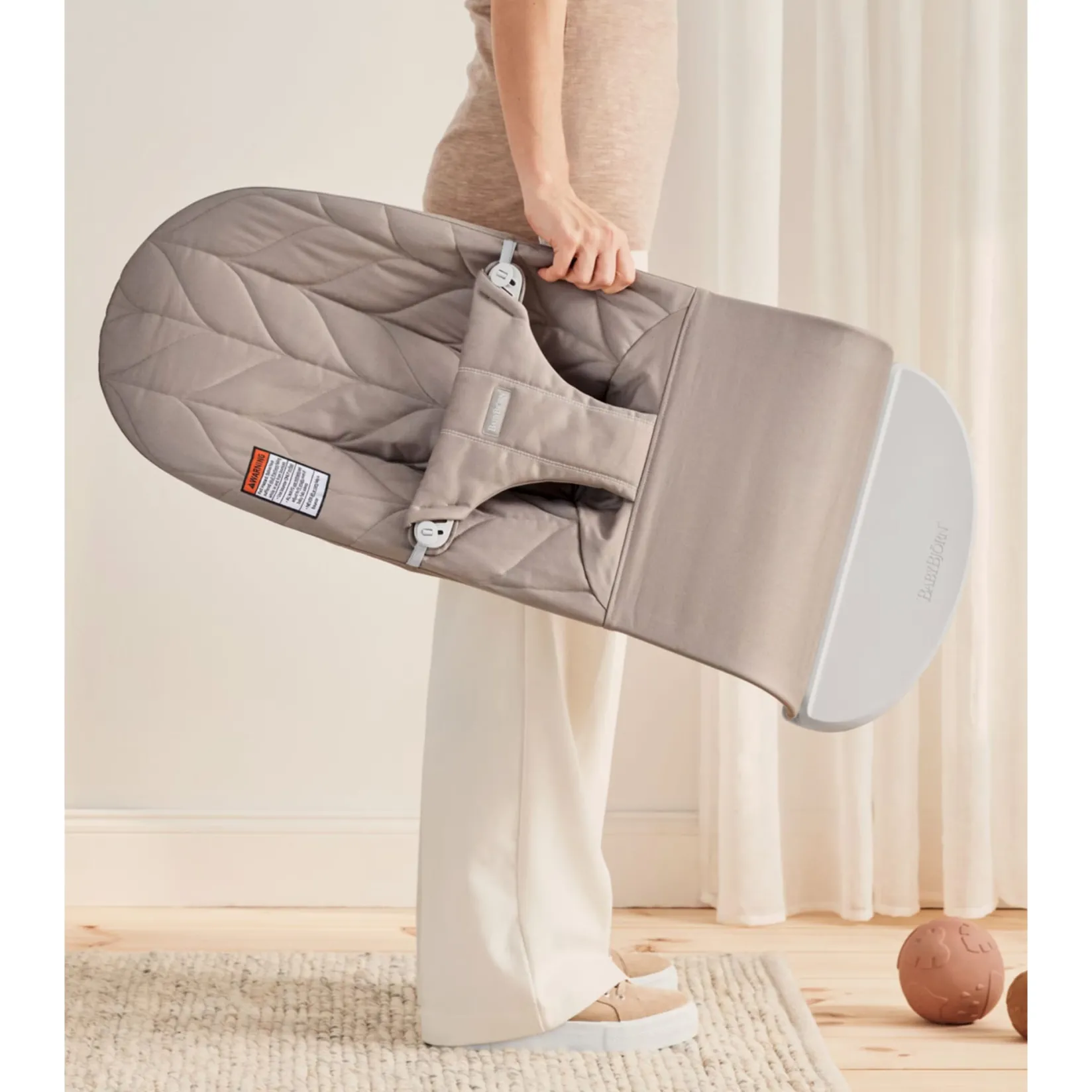 Swings & Rockers>Babybjorn Bouncer Bliss Woven - Sand Gray