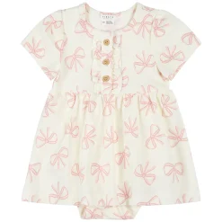 Dresses, Skirts & Outfits>Firsts par Petit Lem Bows Dress 3-24m Beige