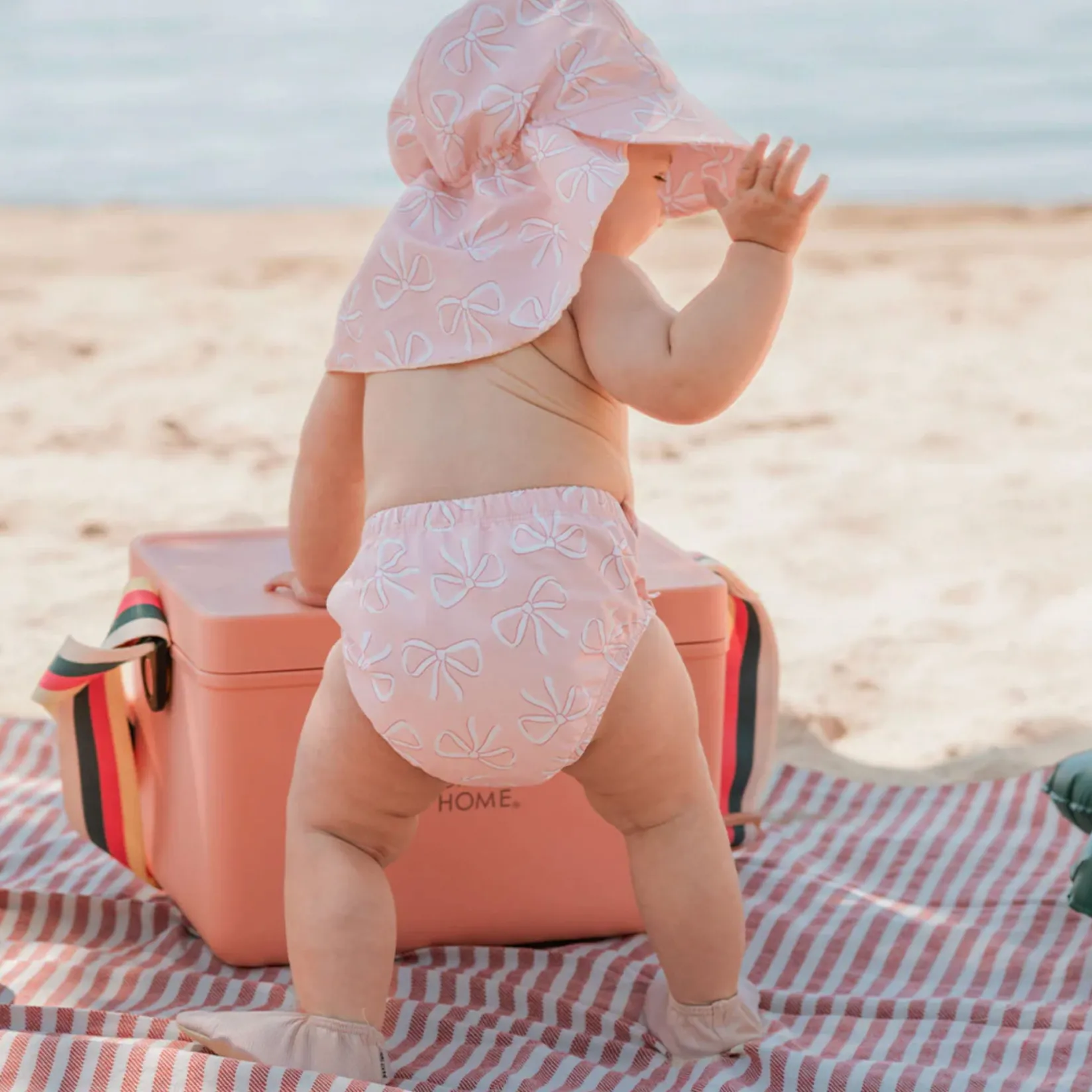 Hats And Caps>Petit Lem Bows Hat 0-24m Pink