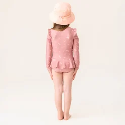 Sale Bows Ls Uv Swimsuit 2-6 Kids Swimsuits