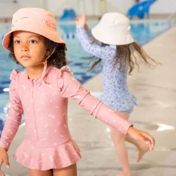 Sale Bows Ls Uv Swimsuit 2-6 Kids Swimsuits