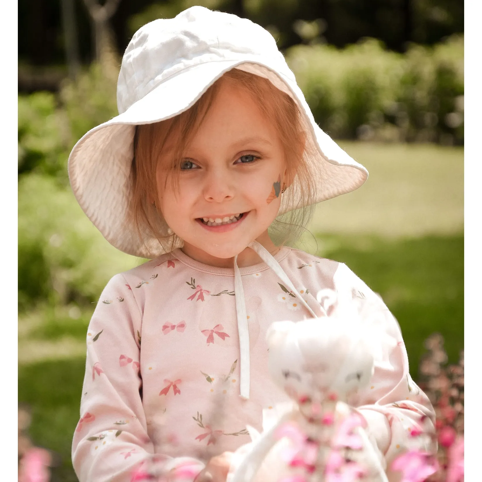 Pajamas & Bathrobes>Roche Ciseaux Bows Pajamas 2-14y Pink