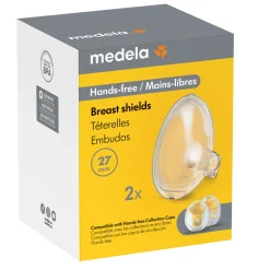 Breast Pumps|Breastfeeding>Medela Breast Shields (2) 27mm for hands-free collector