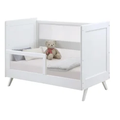 Outlet Breathable™ Mesh Toddler Bed Conversion Kit for 3-in-1 Convertible Crib - White Toddler Rails|Cribs & Mattresses