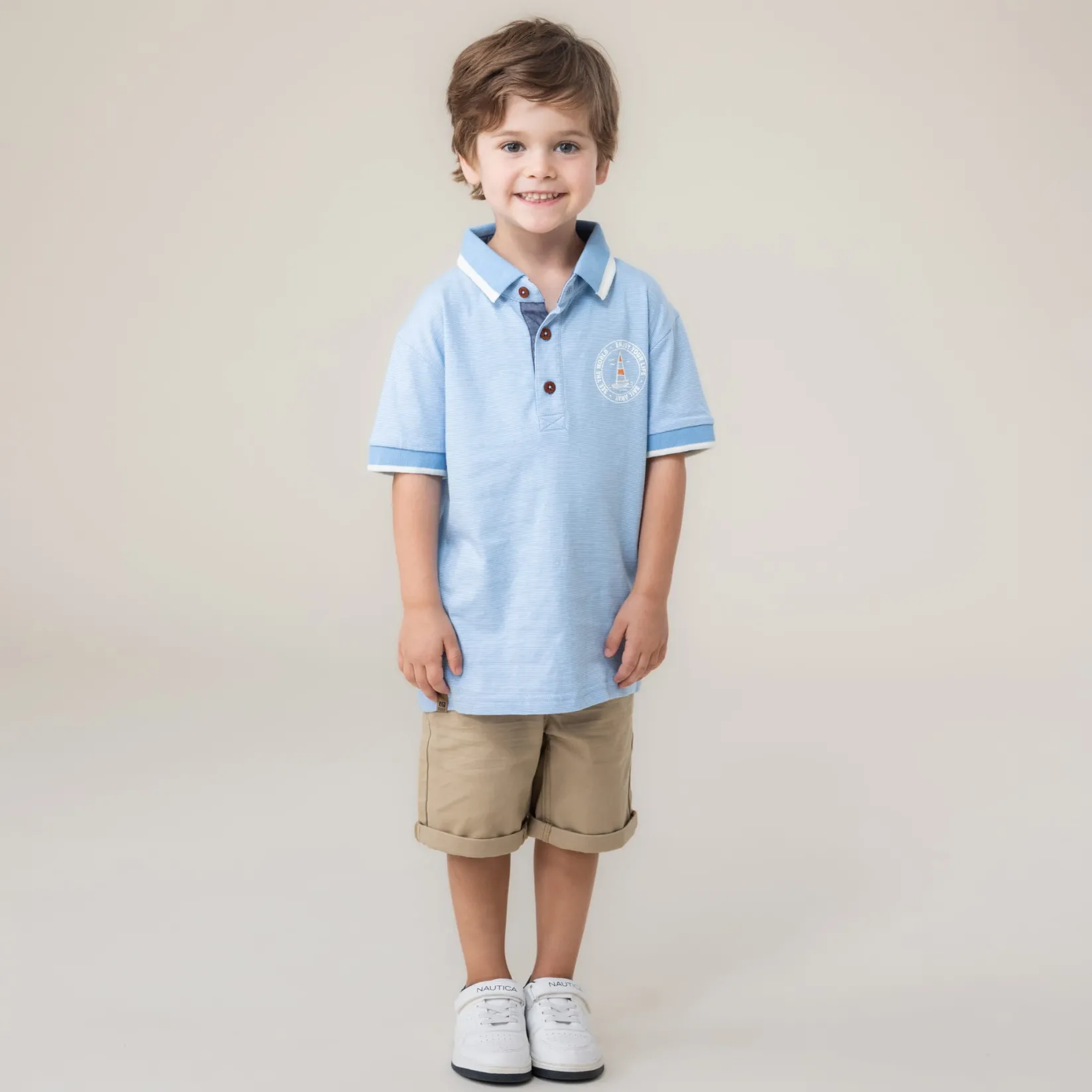 Tops>Nano Breeze Polo 2-12 Blue