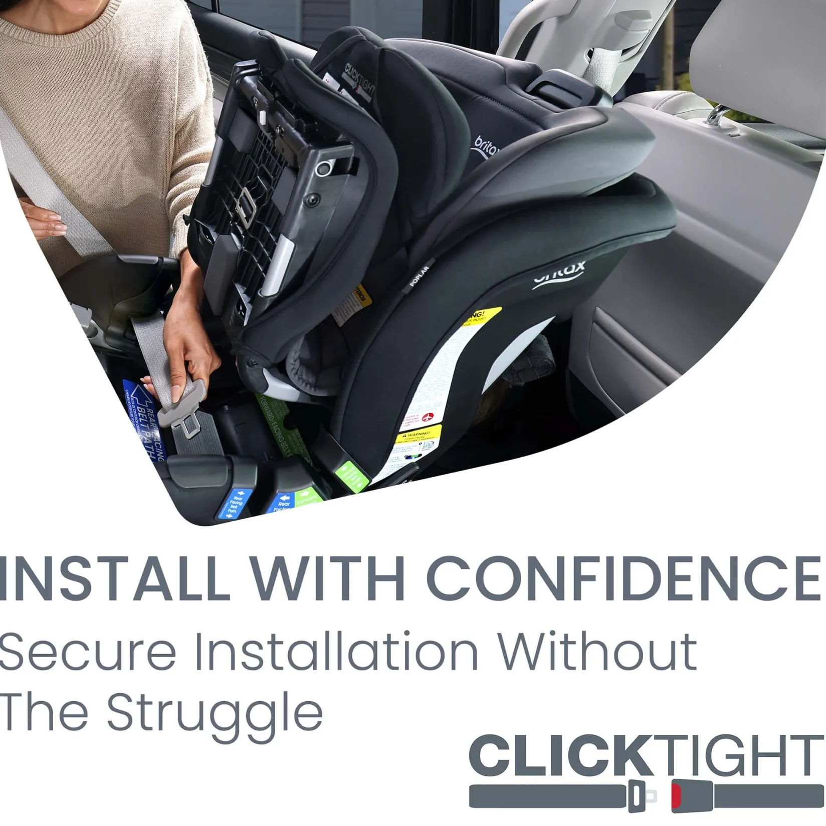 Hot Poplar™ Convertible Car Seat - STONE ONYX Kids Car Seats & Booster Seats|Car Seats