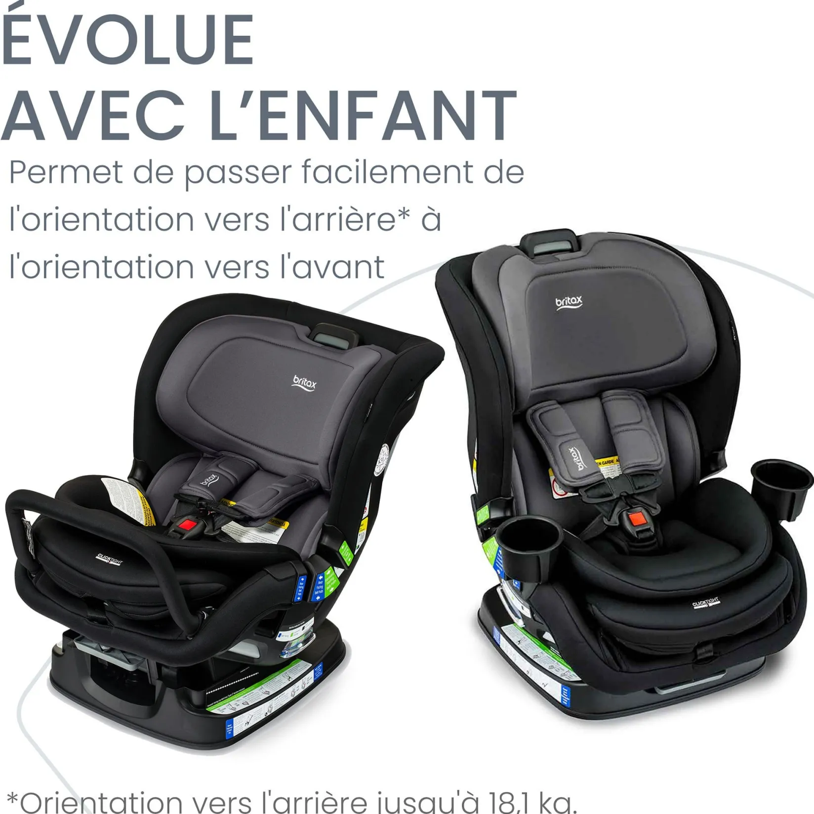 Hot Poplar™ Convertible Car Seat - STONE ONYX Kids Car Seats & Booster Seats|Car Seats