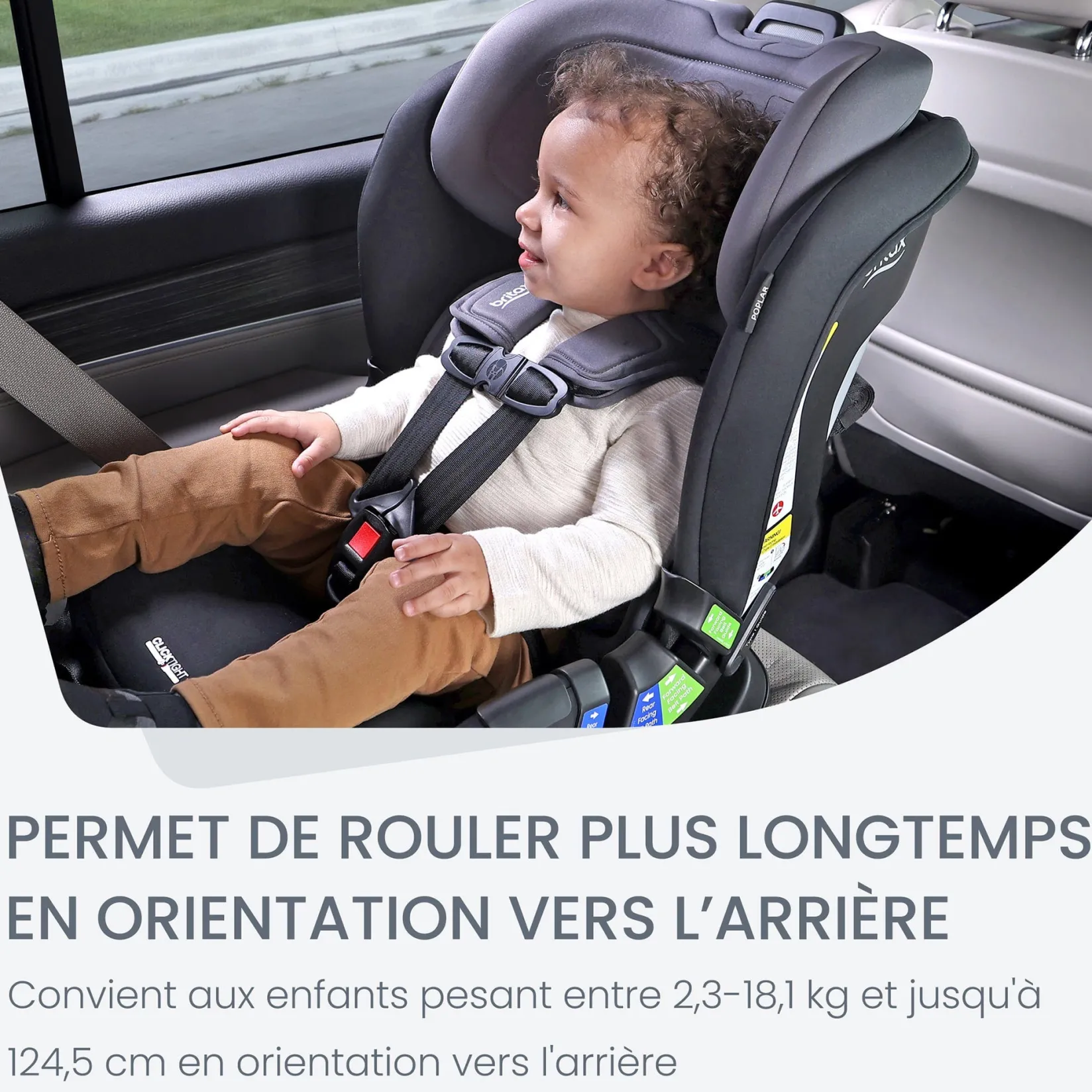 Hot Poplar™ Convertible Car Seat - STONE ONYX Kids Car Seats & Booster Seats|Car Seats