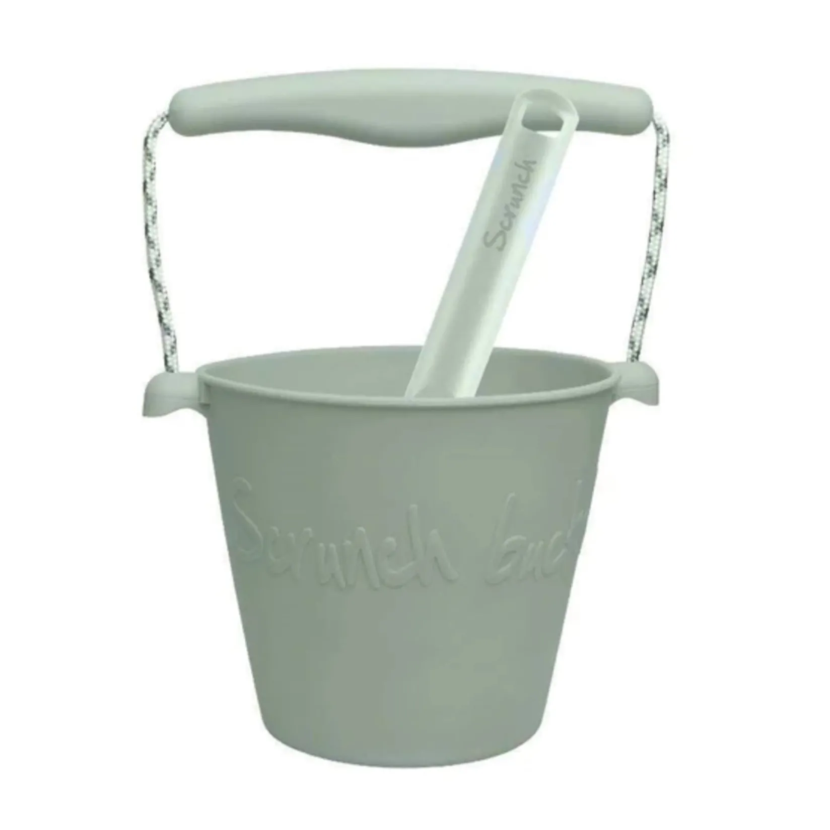 Summer Activities|Beach & Pool Toys>Scrunch Bucket And Spade - Sage