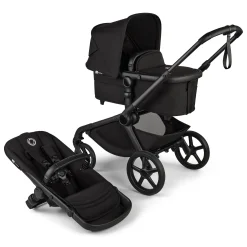 Outlet Kangaroo Complete Stroller - Black / Black Kids Strollers|Strollers & Trailers