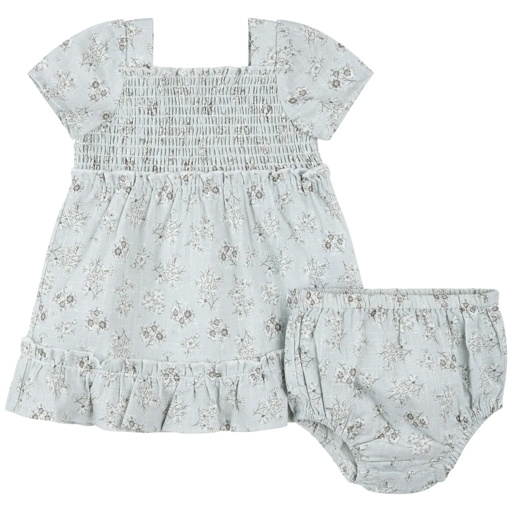 Dresses, Skirts & Outfits>Firsts par Petit Lem Bunnies Dress 3-24m Blue