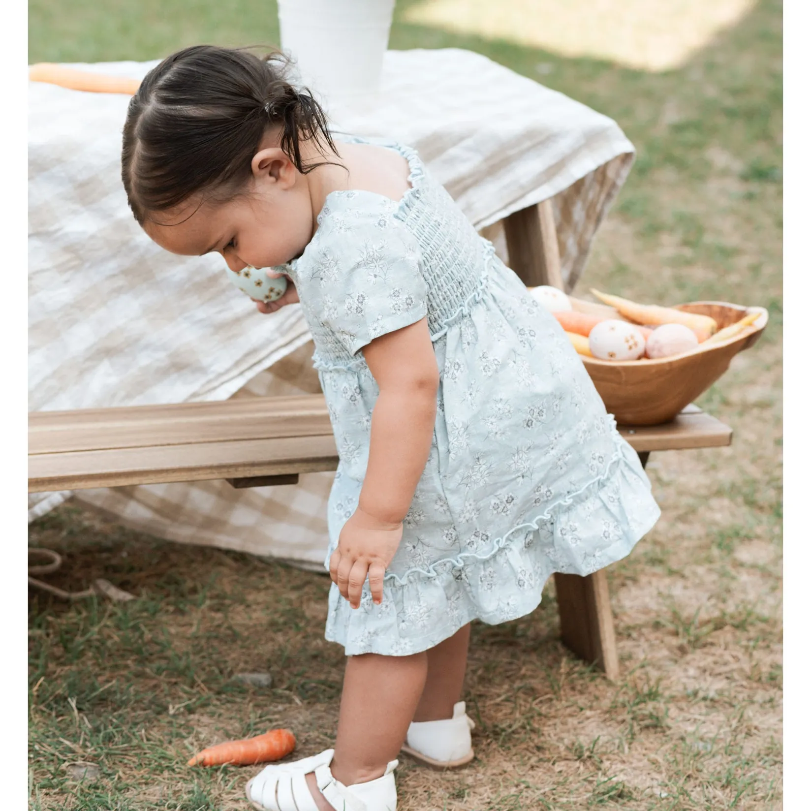 Dresses, Skirts & Outfits>Firsts par Petit Lem Bunnies Dress 3-24m Blue