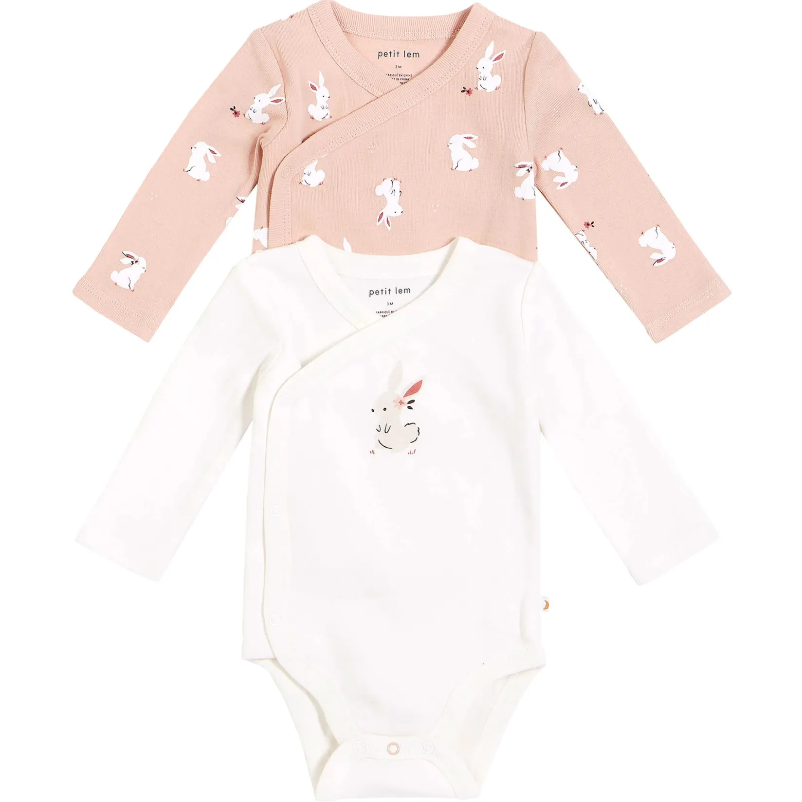 New Bunnies Long Sleeves Bodysuit Set 0-9m Bodysuits