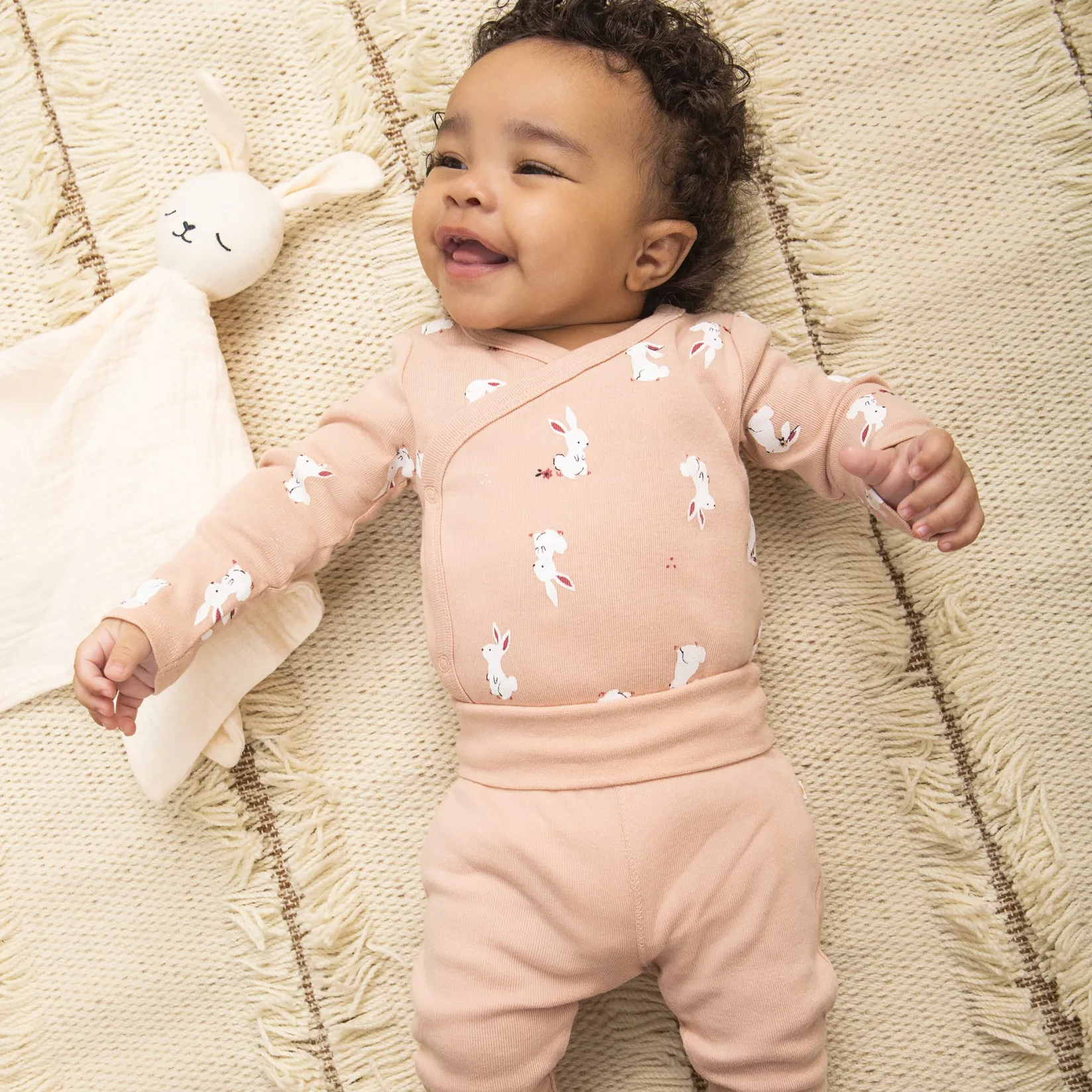 New Bunnies Long Sleeves Bodysuit Set 0-9m Bodysuits