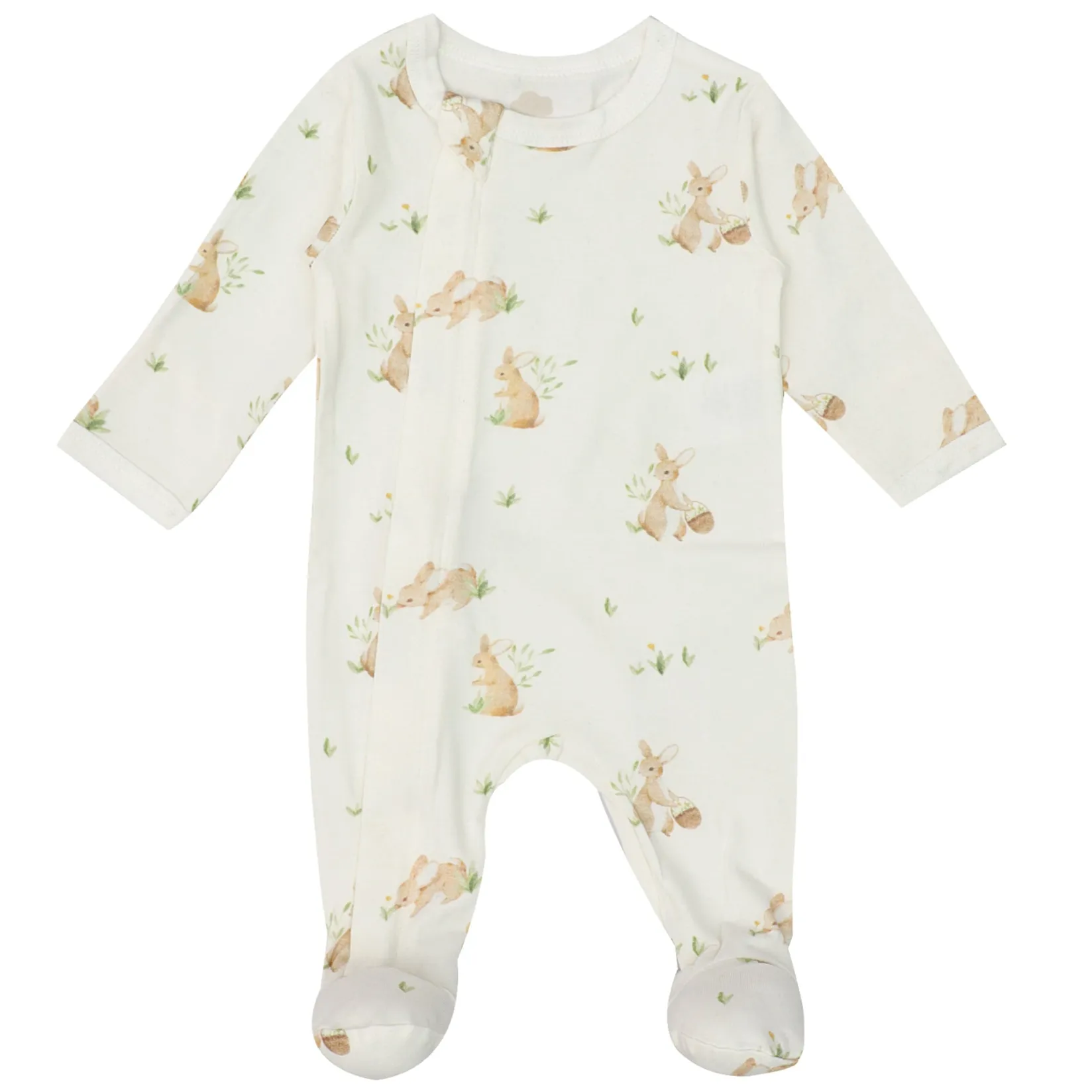 Preemie Clothing|Pajamas>Mon Premier Bunnies My First Pajamas Premature -18m Ivory