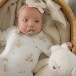 Preemie Clothing|Pajamas>Mon Premier Bunnies My First Pajamas Premature -18m Ivory