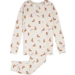 Pajamas & Bathrobes|Pajamas & Bathrobes>Petit Lem Bunnies Pajamas 2-7 Beige