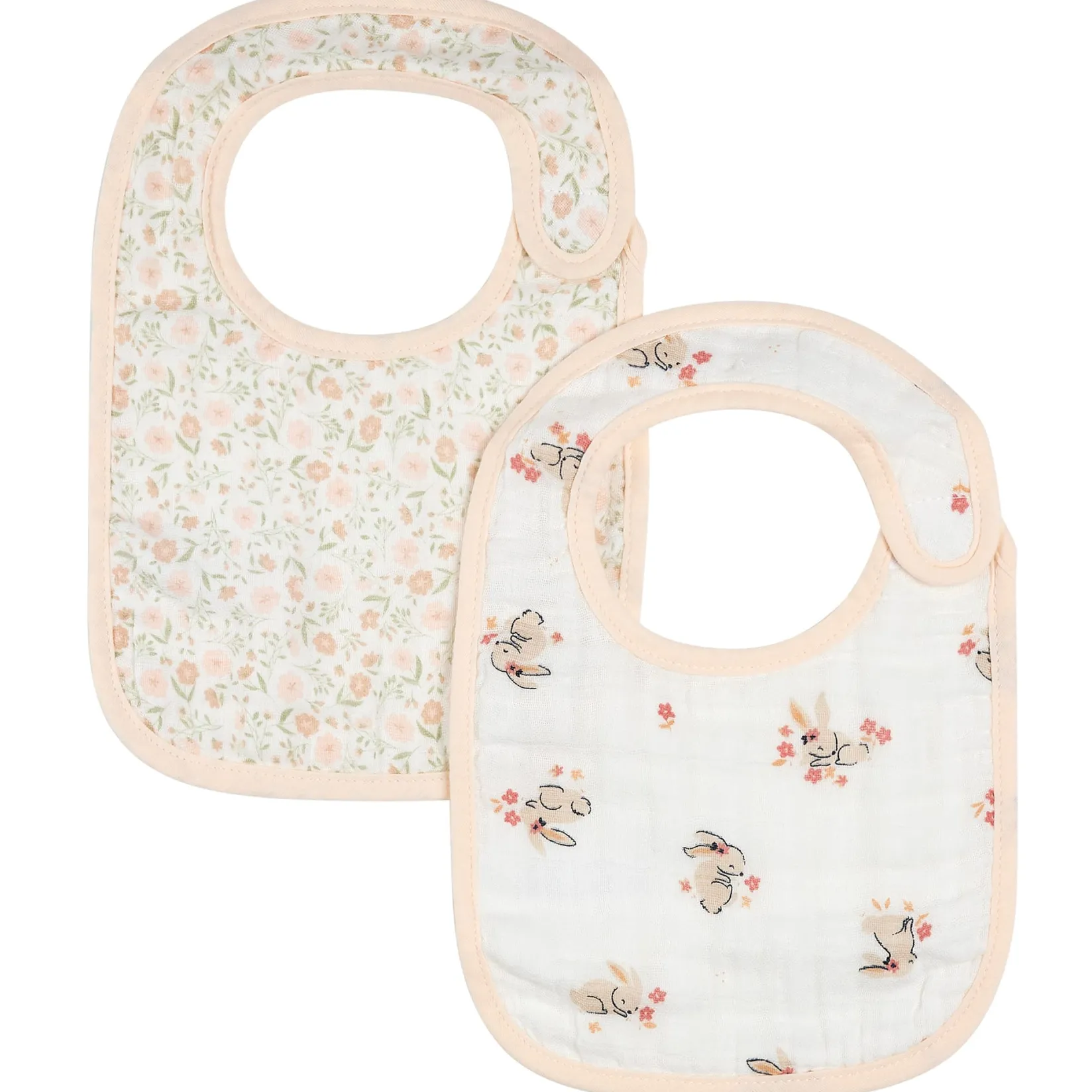 Breastfeeding|Bibs>Petit Lem Bunnies 2pc Bibs