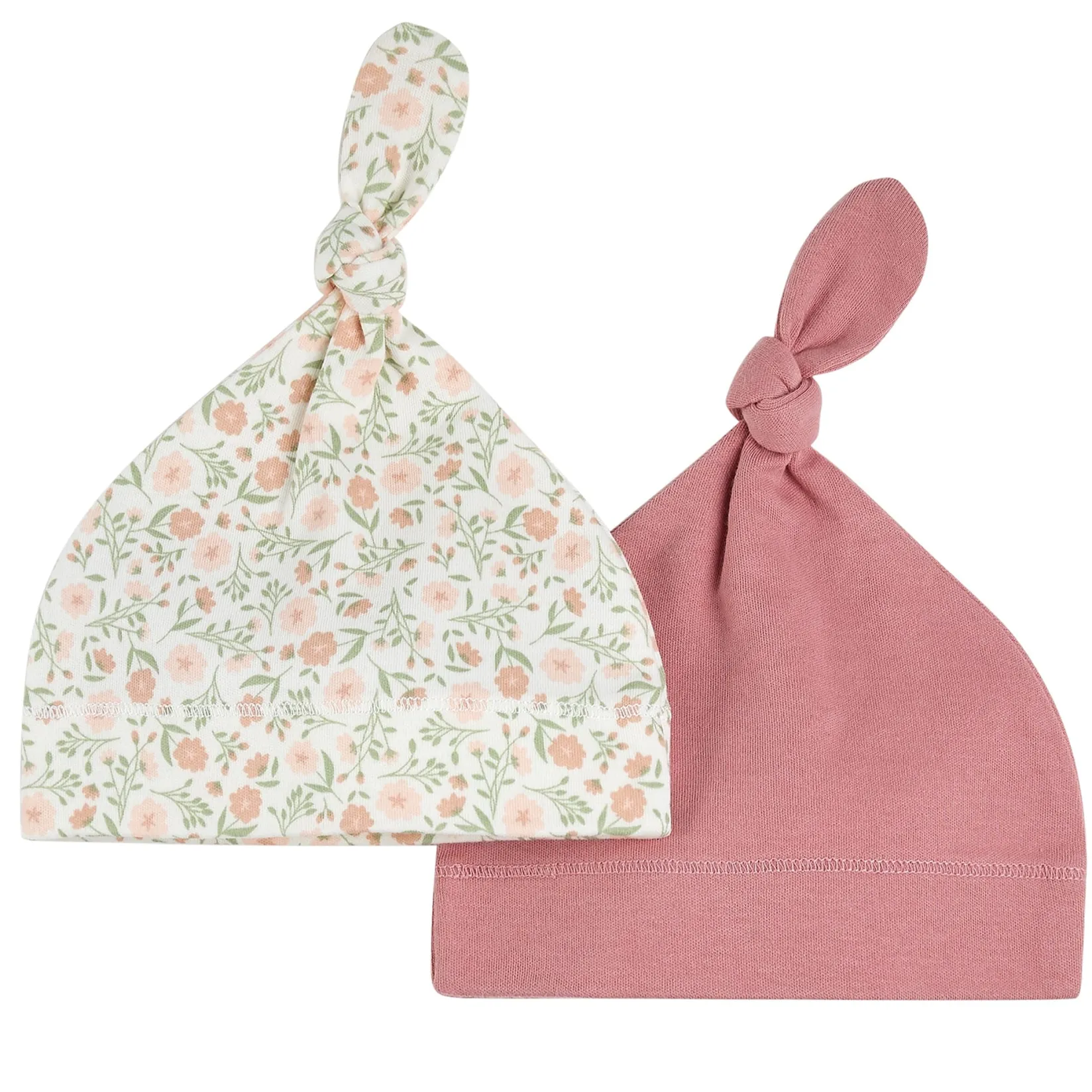 Fashion Accessories>Petit Lem Bunnies 2pc Hats 0-9m Pink