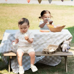 Tops>Firsts par Petit Lem Bunnies Shirt Set 3-24m Ivory