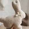 Cushions>The Butter Flying Bunny Plush Cushion - Beige