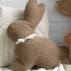Discount Bunny Plush Cushion - Brown Cushions
