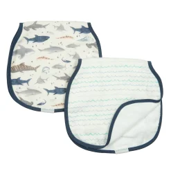 Sale Burp Cloth Set - Sharks Breastfeeding|Muslin Products