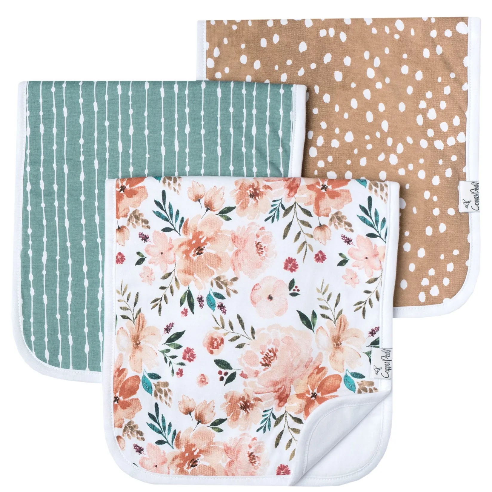 Clearance Burp Cloths (3) - Flower Autumn Nursing Covers|Breastfeeding