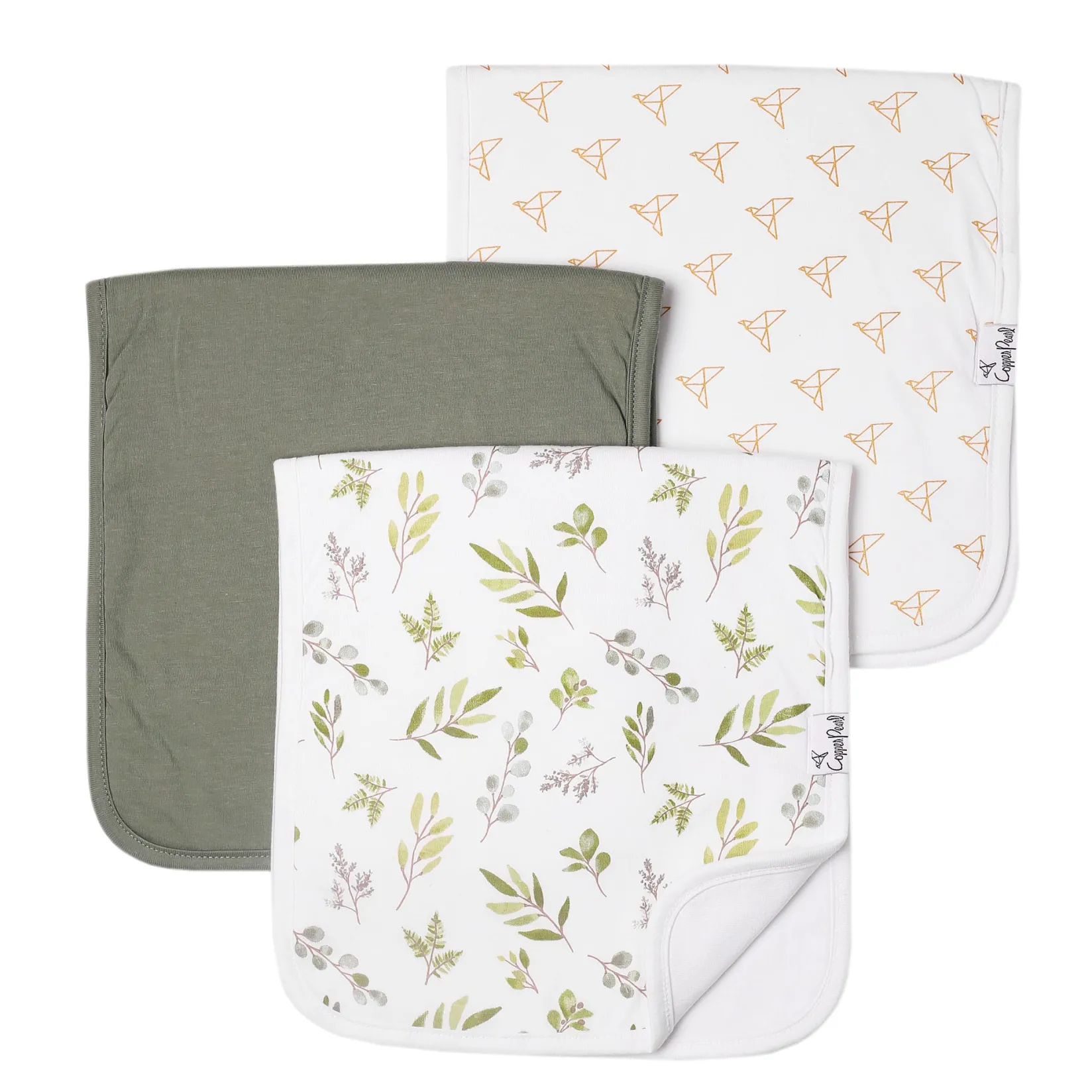 Nursing Covers|Breastfeeding>Copper Pearl Burp Cloths (3) - Leafs Haven
